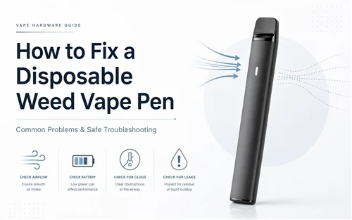Wie repariere ich Einweg -Unkraut -Vape Vape Stift? Häufige Probleme und Korr...